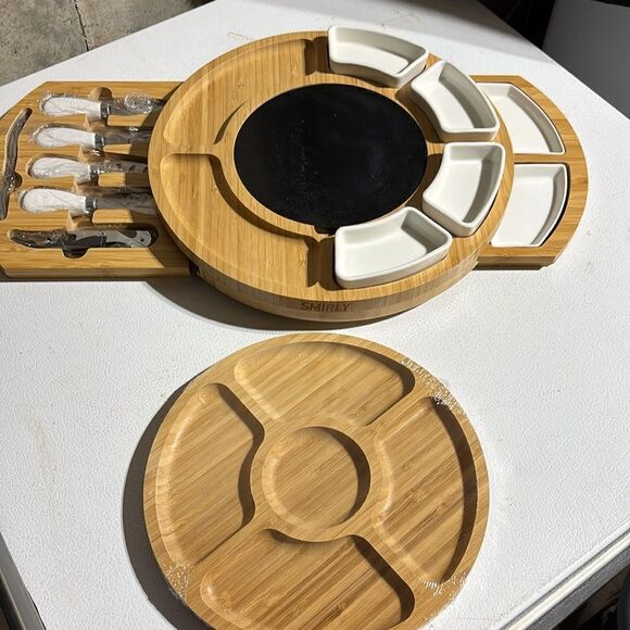 SMIRLY Charcuterie Boards Set: Charcuterie Board Set, Bamboo Cheese Board Set - Picture 5 of 12